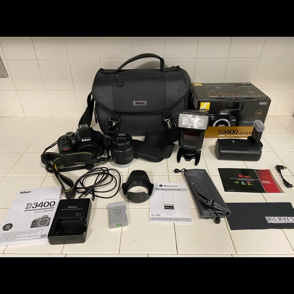 Nikon D3400 Camera with Accessories
